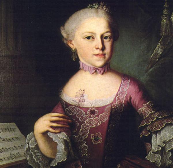 Pietro Antonio Lorenzoni Portrait of Maria Anna Mozart oil painting picture